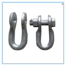 Galvanized Suspension Shackles of Twisted Clevis Steel Spare Parts